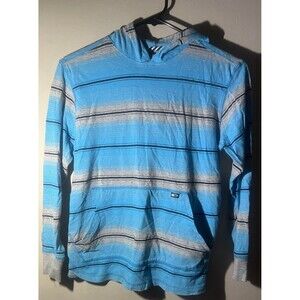 Point Zero Hooded Sweatshirt Boys Blue Long Sleeve Pullover Hoodie Size M